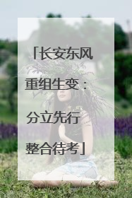 长安东风重组生变：分立先行 整合待考