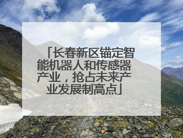 长春新区锚定智能机器人和传感器产业，抢占未来产业发展制高点