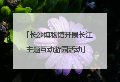 长沙博物馆开展长江主题互动游园活动