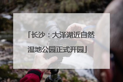 长沙：大泽湖近自然湿地公园正式开园