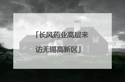 长风药业高层来访无锡高新区