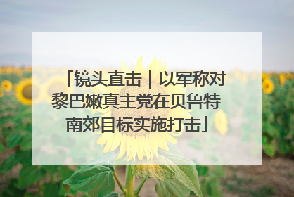镜头直击｜以军称对黎巴嫩真主党在贝鲁特南郊目标实施打击