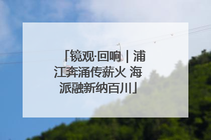 镜观·回响｜浦江奔涌传薪火 海派融新纳百川