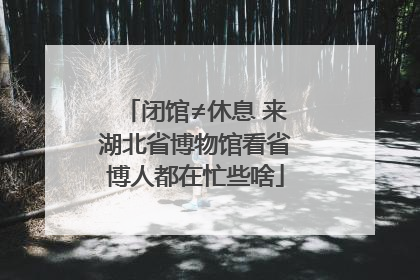 闭馆≠休息 来湖北省博物馆看省博人都在忙些啥
