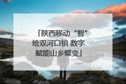 陕西移动“智”绘双河口镇 数字赋能山乡蝶变