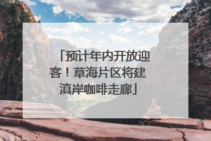 预计年内开放迎客！草海片区将建滇岸咖啡走廊