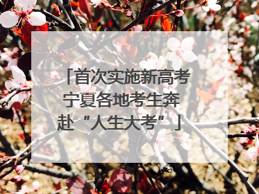首次实施新高考 宁夏各地考生奔赴“人生大考”