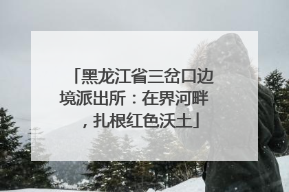 黑龙江省三岔口边境派出所：在界河畔，扎根红色沃土