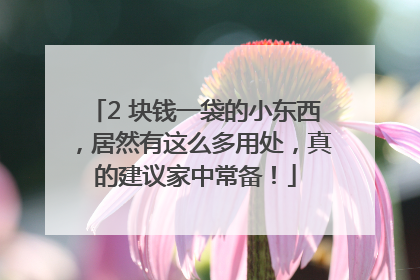 2 块钱一袋的小东西，居然有这么多用处，真的建议家中常备！