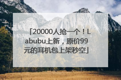 20000人抢一个！Labubu上新，原价99元的耳机包上架秒空