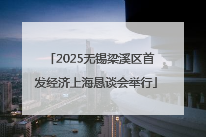 2025无锡梁溪区首发经济上海恳谈会举行