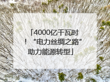 4000亿千瓦时！“电力丝绸之路”助力能源转型