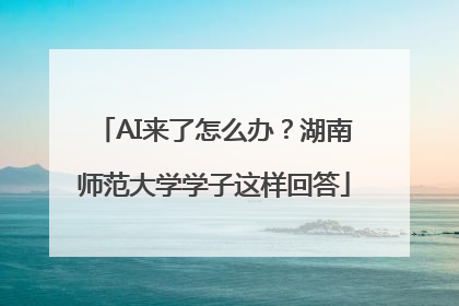 AI来了怎么办？湖南师范大学学子这样回答