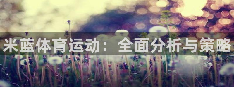 01体育APK官方下载安装：米蓝体育运动：全面分析与策略
